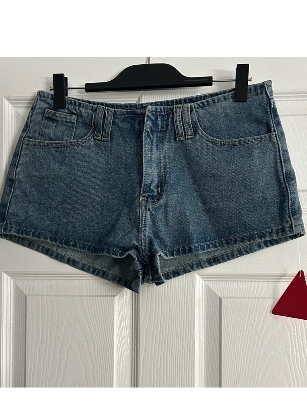 High-Rise Denim Shorts